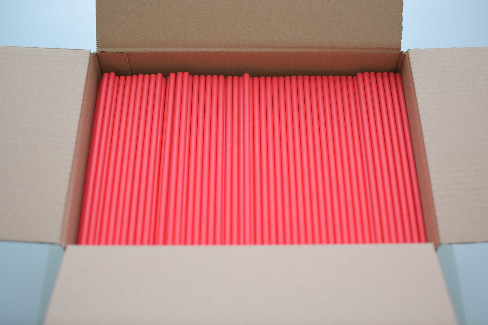 PAIE DE BĂUT DIN HÂRTIE, ROȘU (197X6MM) – SET 1000 BUCĂȚI 2