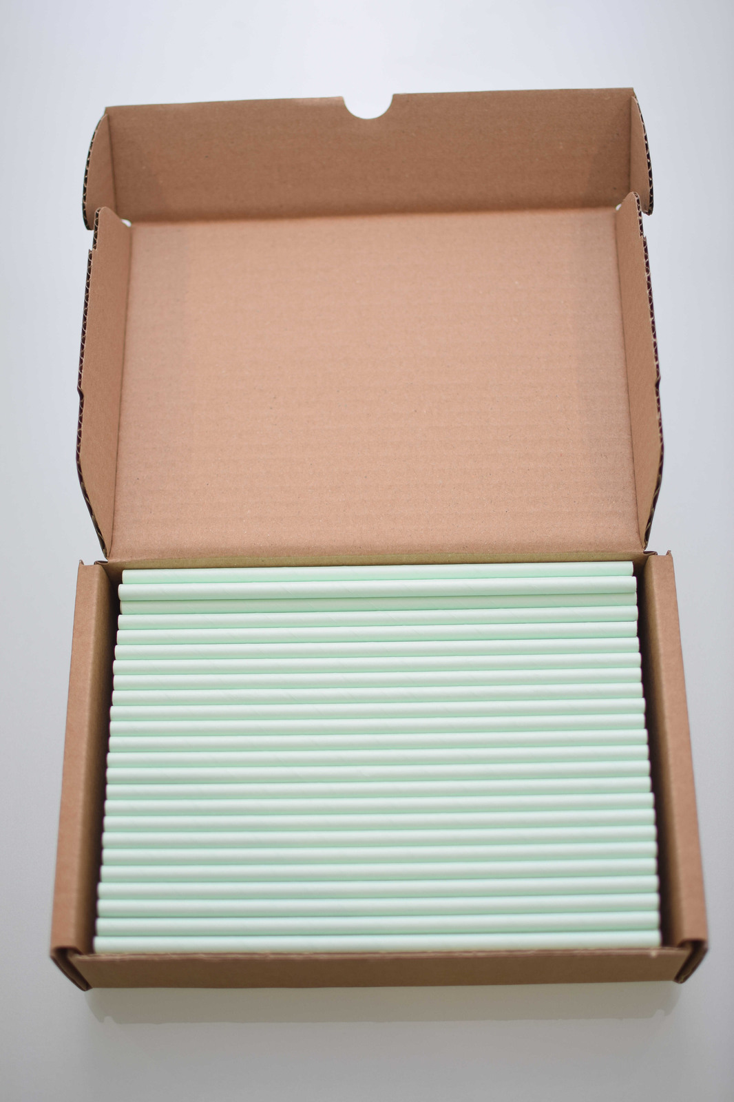 PAIE DE BĂUT DIN HÂRTIE, VERDE MENTĂ (197X6MM) – SET 200 BUCĂȚI 2