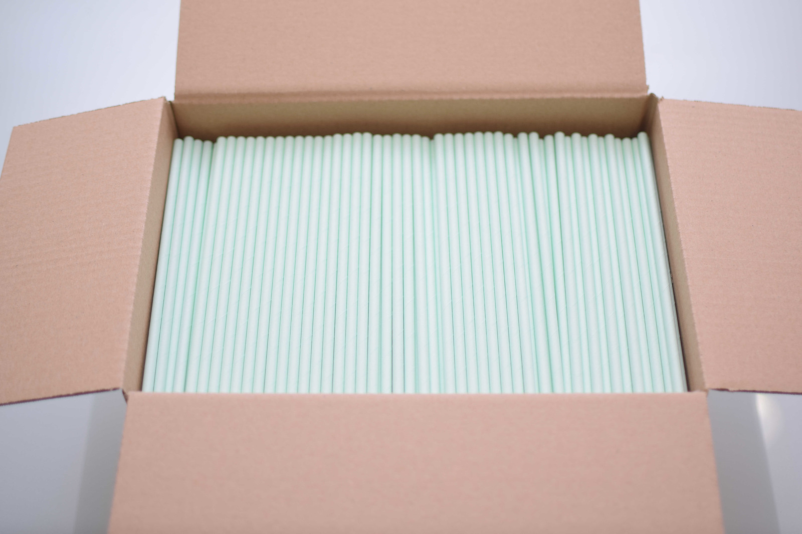 PAIE DE BĂUT DIN HÂRTIE, VERDE MENTĂ (197X6MM) – SET 1000 BUCĂȚI 2