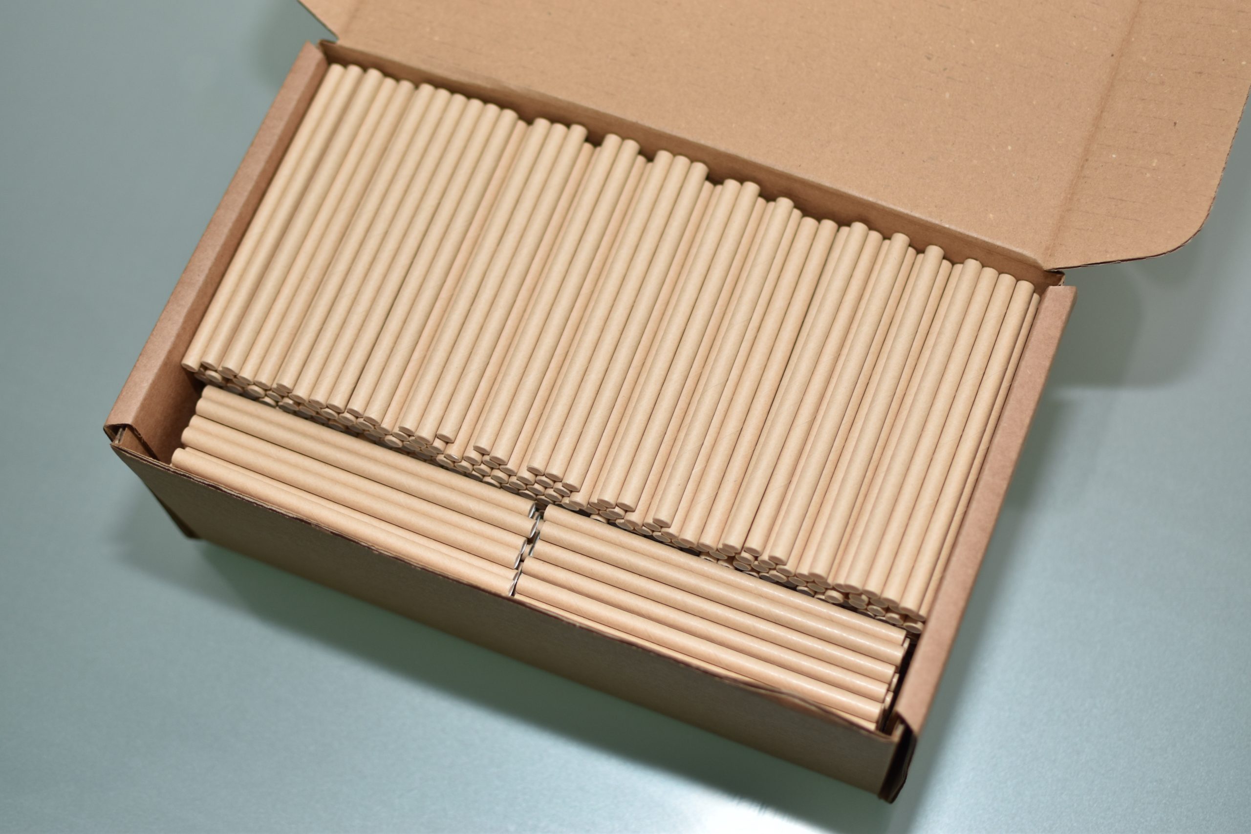 PAIE DE BĂUT DIN HÂRTIE – NATUR – SET 800 BUCĂȚI (120X6MM) 3