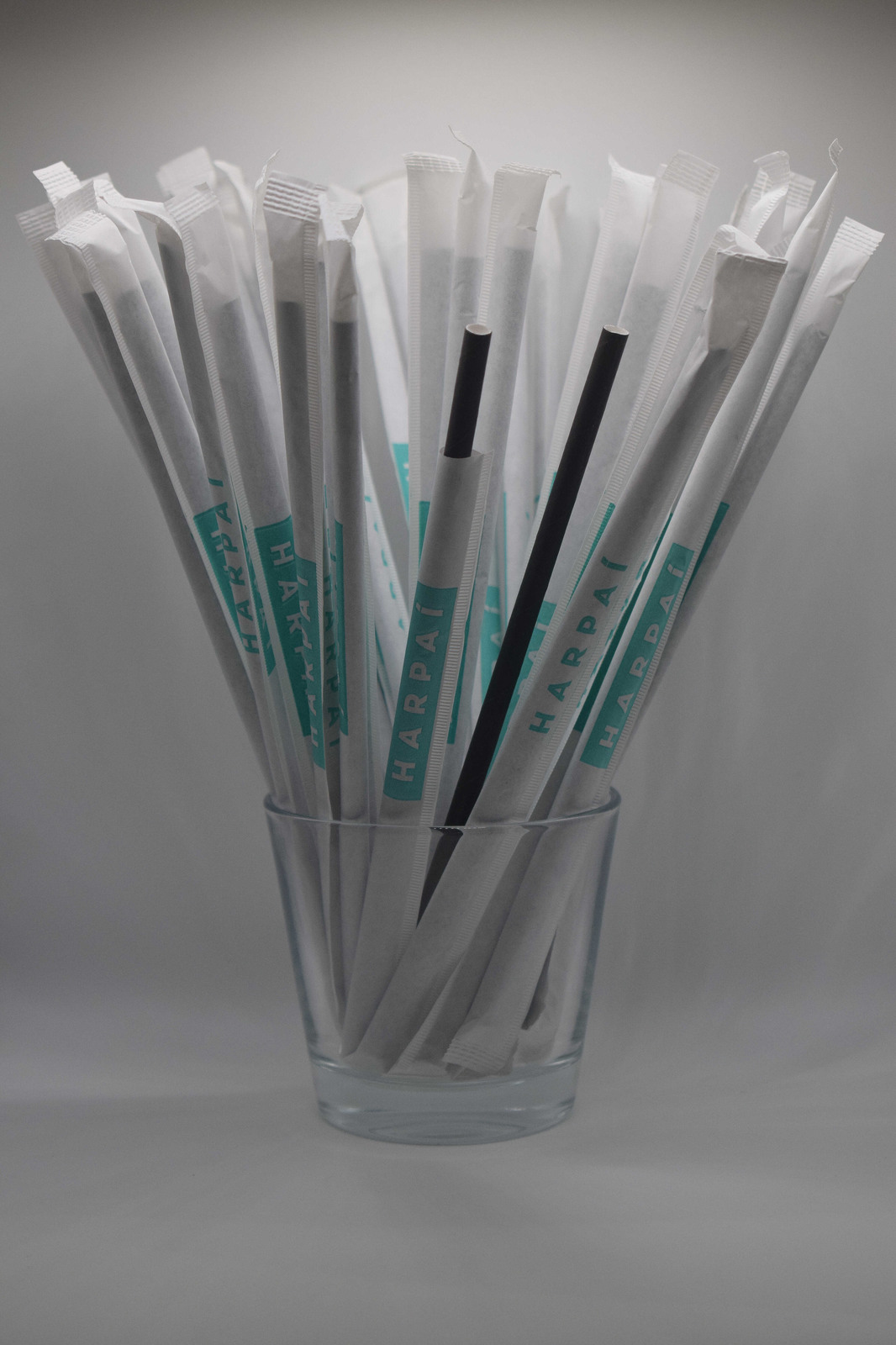 PAIE DE BĂUT DIN HÂRTIE, AMBALATE INDIVIDUAL – NEGRU – SET 200 BUCĂȚI (197X6MM) 3